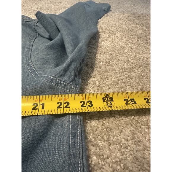 Vintage Planet Hollywood Nashville Denim Shirt Mens Large Button Up Long Sleeve - Picture 6 of 6